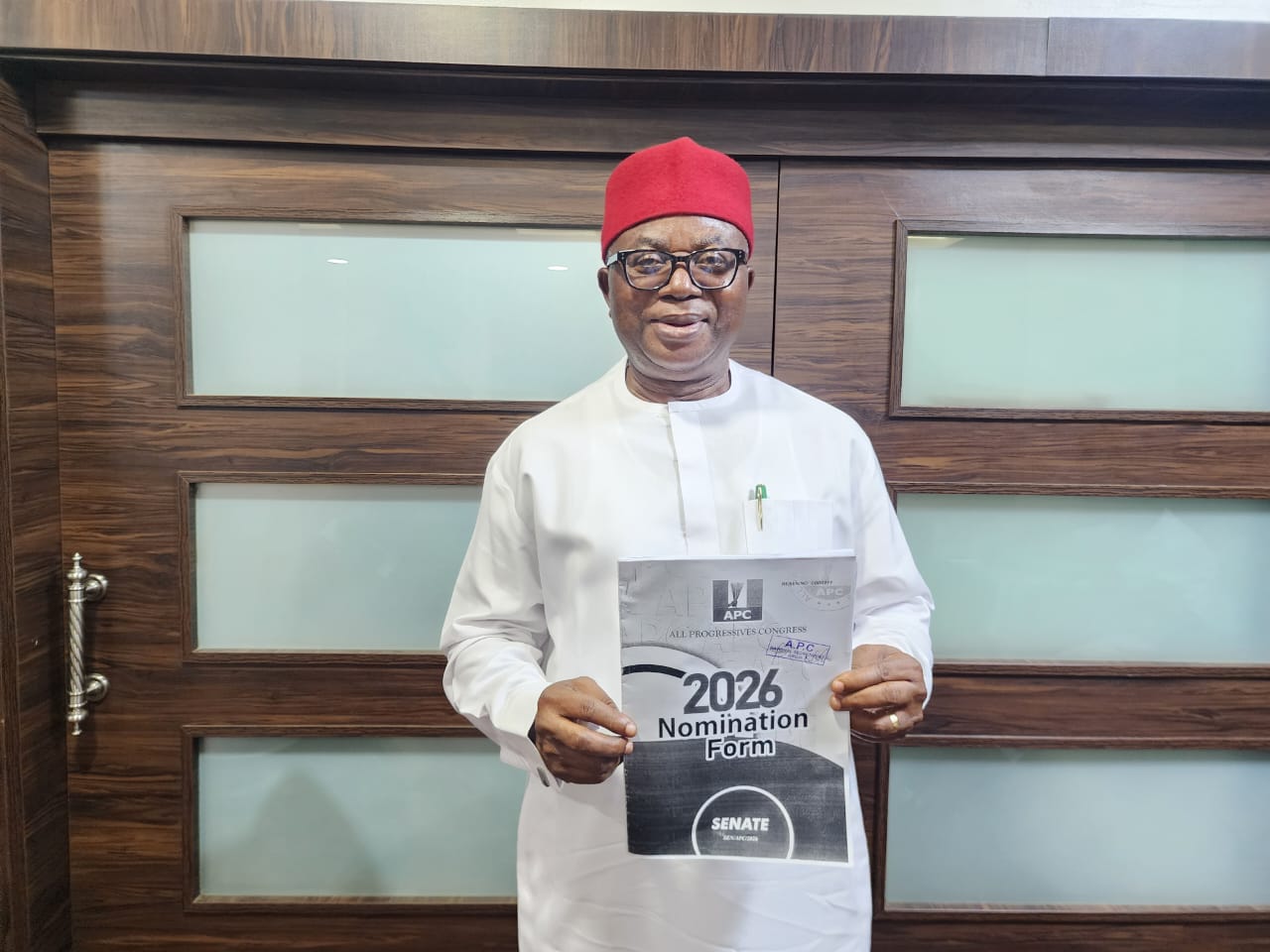 Abia Central 2027: Onuigbo Confident Of Victory After APC Form Submission