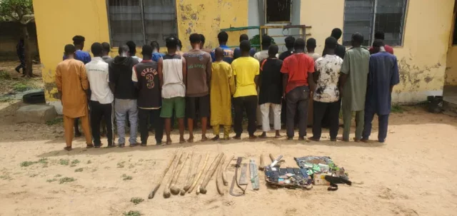 Salah: Police Raid Suleja Blackspots, Arrest 27 Suspected Criminals Salah: Police Raid Suleja Blackspots, Arrest 27 Suspected Criminals