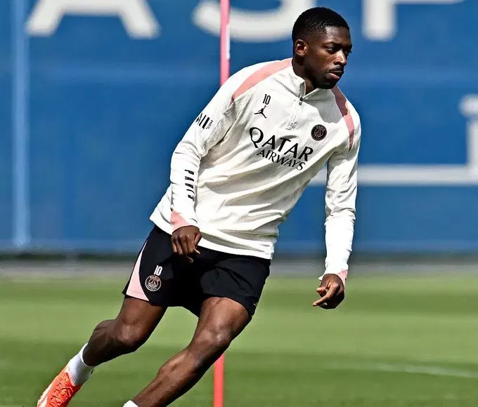 PSG’s Dembele To Undergo Treatment For Leg Issue Before UCL Final