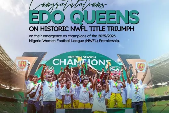NANS Sports Director Timileyin Congratulates Edo Queens on NWFL Title