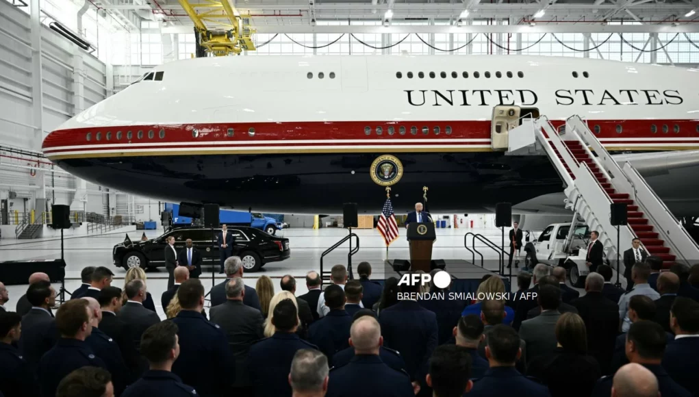 President Trump Presents Qatar-gifted Presidential Jet, Describes As ‘Flying White House’