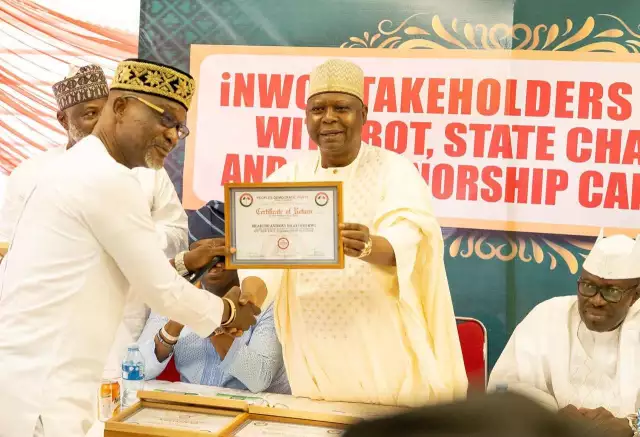 PDP Presents Certificate Of Return To Abia Guber Candidate, Other Flag Bearers Ahead Of 2027 Polls PDP Presents Certificate Of Return To Abia Guber Candidate, Other Flag Bearers Ahead Of 2027 Polls
