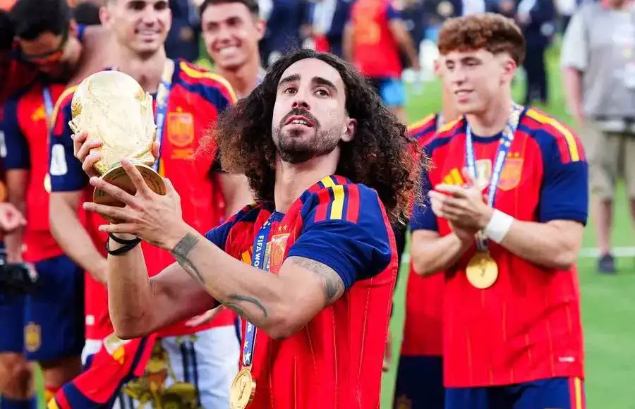17f99d51-0d7b-43b0-9d4a-f8e3bb49712d Cucurella Praises Spain’s ‘Incredible’ Defence After World Cup Win