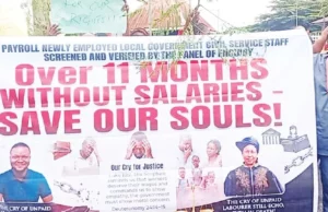 C’River LG Workers Protest 11-Month Unpaid Salaries C’River LG Workers Protest 11-Month Unpaid Salaries