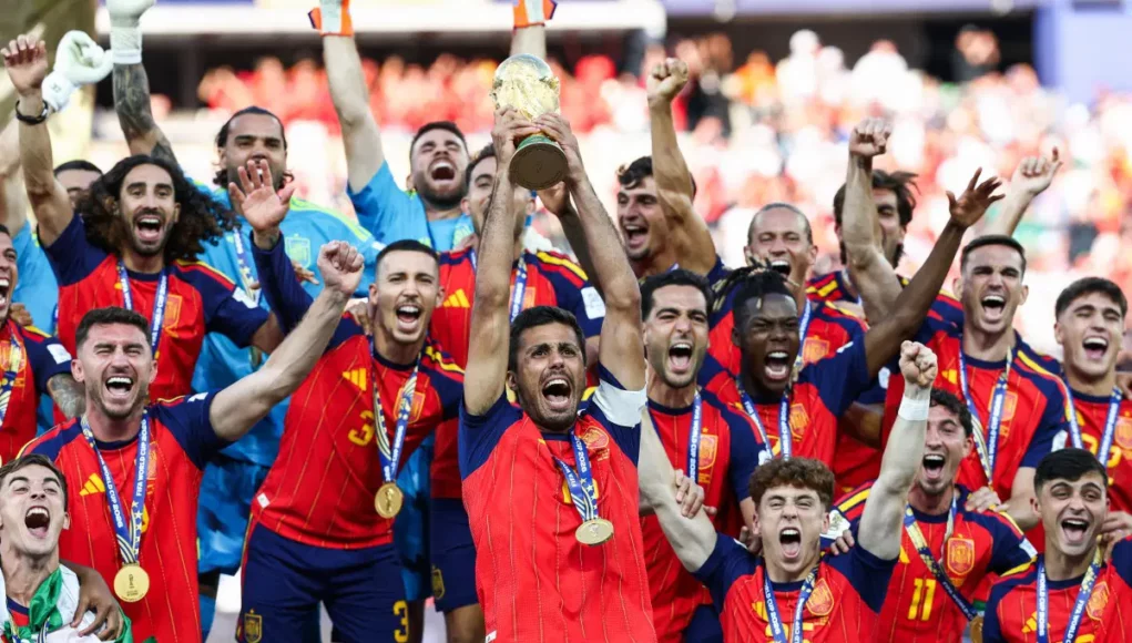 AFP__20260719__C2LJ4PY__v1__MidRes__FblWc2026Match104EspArgFinalTrophy Superb Spain Rule The world, Overwhelm Argentina