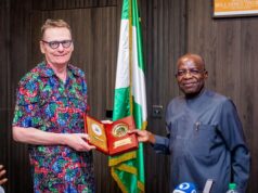 Governor Otti Receives 2024 Nobel Laureate In Economics, Says Development Must Take Priority Over Growth Governor Otti Receives 2024 Nobel Laureate In Economics, Says Development Must Take Priority Over Growth
