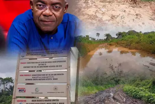 Abia Monarch, Community Leaders Appeal To Gov. Otti Over Deplorable Okpo-Achara Ihechiowa Road | PHOTOS + VIDEO Abia Monarch, Community Leaders Appeal To Gov. Otti Over Deplorable Okpo-Achara Ihechiowa Road