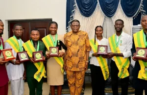 Gov. Otu Offers Automatic Employment To Seven Outstanding Corps Members Gov. Otu Offers Automatic Employment To Seven Outstanding Corps Members