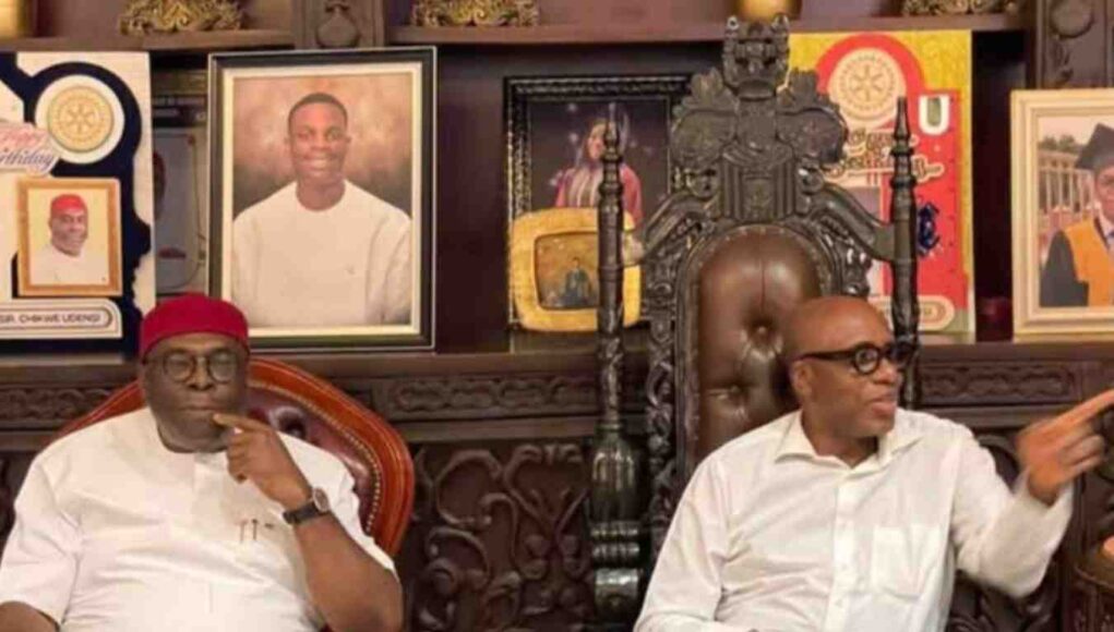 Sir Chinwe Udensi Hosts Amaechi in Abuja, Reaffirms Support for Atiku-Amaechi Coalition