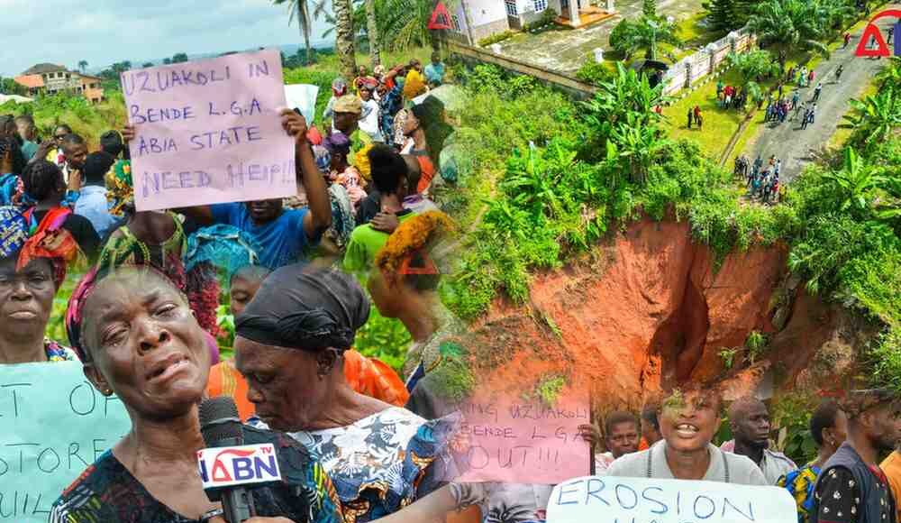 Uzuakoli Communities Cry Out As Devastating Gully Erosion Destroys Homes, Farmlands In Abia