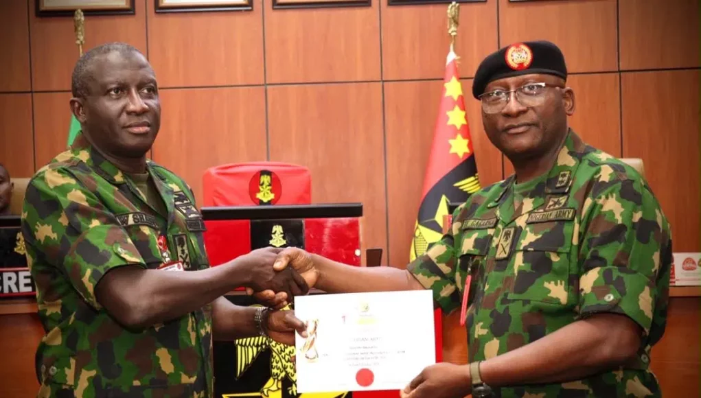 Nigerian Army Honoured as Africa’s Best in Counter-Terrorism Operations