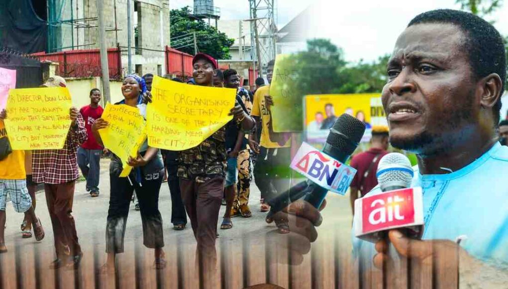Protest Rocks Abia City Boy Movement Headquarters Over Suspension Of Organising Secretary | VIDEO