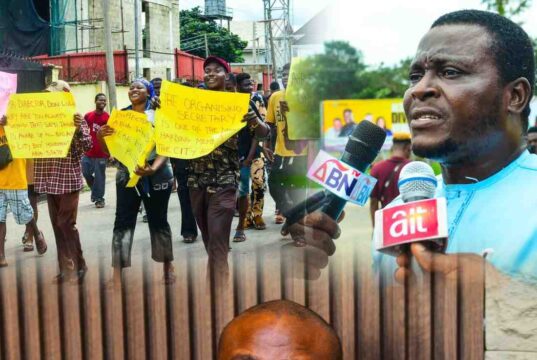 Protest Rocks Abia City Boy Movement Headquarters Over Suspension Of Organising Secretary | VIDEO Protest Rocks Abia City Boy Movement Headquarters Over Suspension Of Organising Secretary | VIDEO