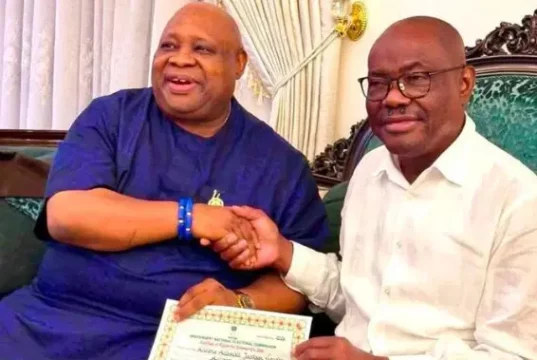 Wike Claims Gov. Adeleke Belongs to Camp Supporting Tinubu’s 2027 Re-election Bid Wike Claims Gov. Adeleke Belongs to Camp Supporting Tinubu’s 2027 Re-election Bid