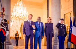 President Tinubu, Macron Meet For Private Dinner In Paris President Tinubu, Macron Meet For Private Dinner In Paris