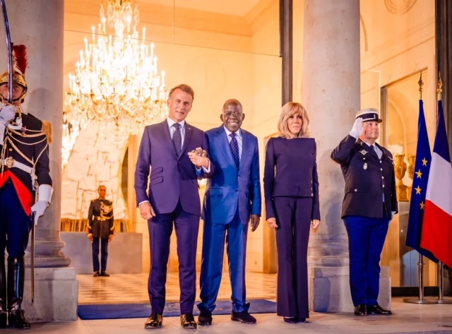 President Tinubu, Macron Meet For Private Dinner In Paris President Tinubu, Macron Meet For Private Dinner In Paris