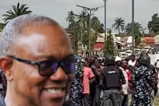 Police Intervenes Over Obi’s Convoy Blocked By Thugs In Benue Police Intervenes Over Obi’s Convoy Blocked By Thugs In Benue