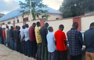 Illegal Miners’ Deaths: NSCDC Parades Detained Commandant, 23 Others Illegal Miners’ Deaths: NSCDC Parades Detained Commandant, 23 Others