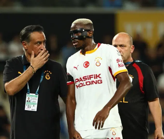 Osimhen Suffers Groin Injury As Galatasaray Confirm Adductor Strain