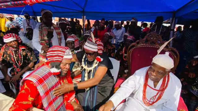 Ikenna Ukwa Honoured With ‘Ike-Agwu 1 Of Ohafor’ Chieftaincy Title at 2026 New Yam Festival | VIDEO Ikenna Ukwa Honoured With ‘Ike-Agwu 1 Of Ohafor’ Chieftaincy Title at 2026 New Yam Festival | VIDEO