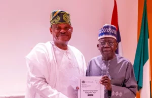 Tinubu Makes History As First Nigerian President To Receive Proposed UN Budget Tinubu Makes History As First Nigerian President To Receive Proposed UN Budget