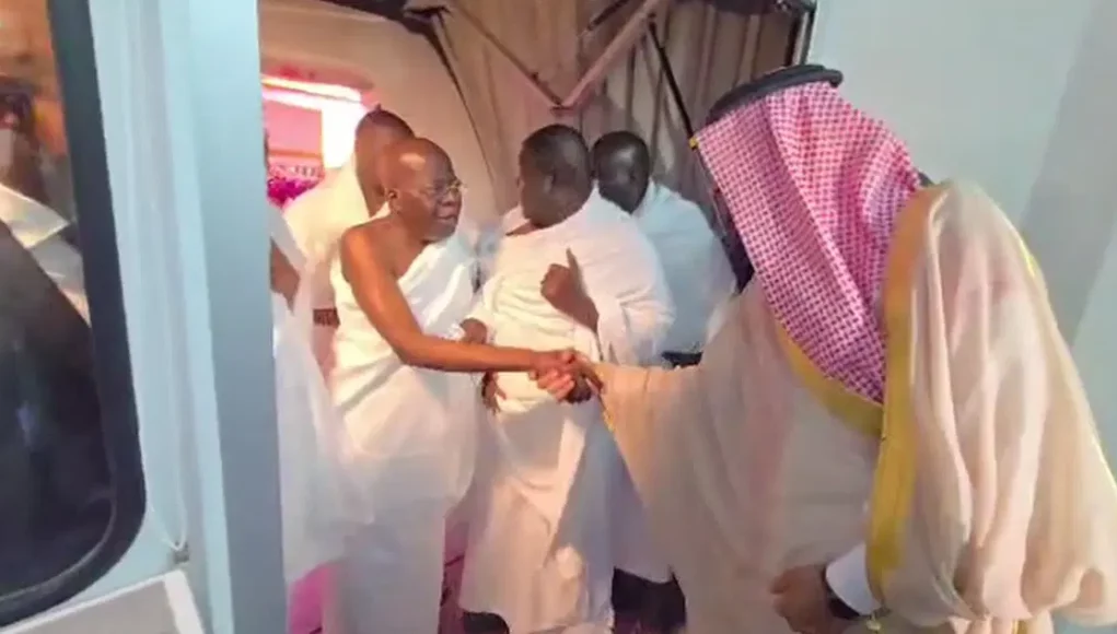 Tinubu Lands In Saudi Arabia For Umrah