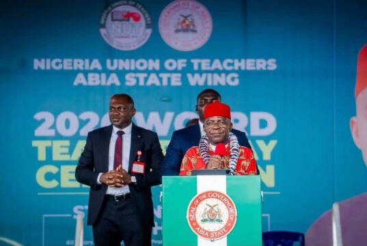 Gov Otti Gifts Abia Teachers N1 Billion, Orders Recall Of Teachers Below 65 Gov Otti Gifts Abia Teachers N1 Billion, Orders Recall Of Teachers Below 65