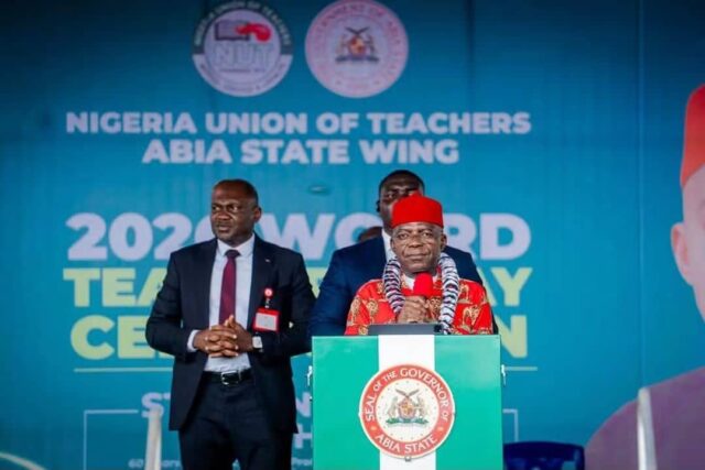 Gov Otti Gifts Abia Teachers N1 Billion, Orders Recall Of Teachers Below 65 Gov Otti Gifts Abia Teachers N1 Billion, Orders Recall Of Teachers Below 65